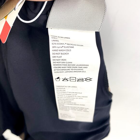 PRANA Women's Ruby Beach One-Piece Swimsuit Large Black Stretch UPF 50+ NWT - Picture 12 of 12